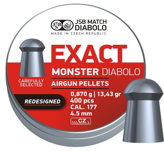 Diabolo JSB Exact Monster Redesigned 400szt. kal.4,52mm