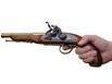 Replika pistoletu z XVIII wieku, mosaz