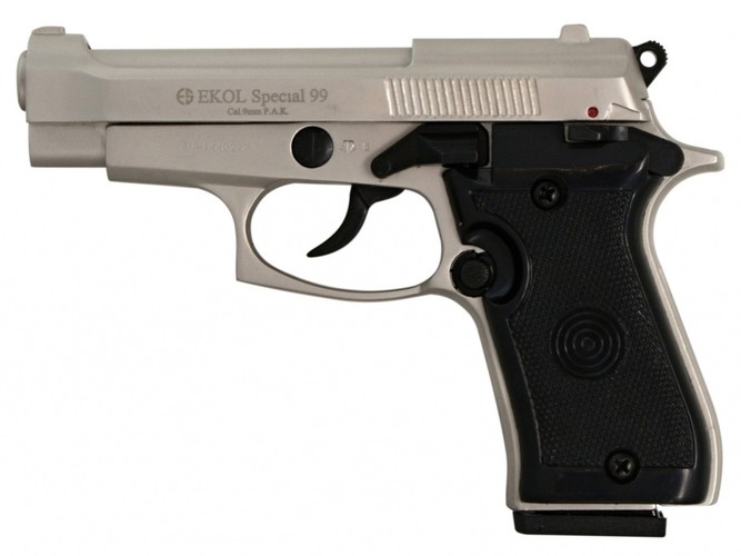 Pistolet gazowy Ekol Special 99 satyn nikiel kal.9mm
