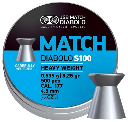 Śrut JSB Match S100 500sztuk kal.4,49mm