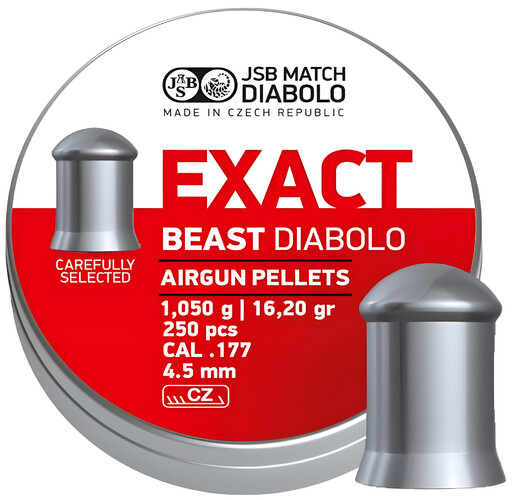 Śrut JSB Exact Beast 250sztuk kal.4,5mm