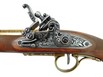 Replika pistoletu z XVIII wieku, Francie, mosaz