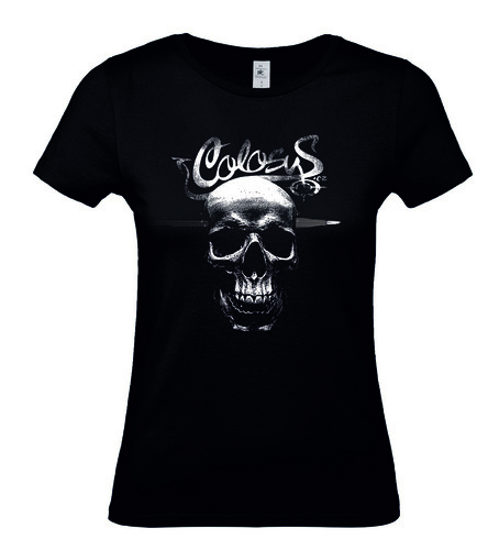 Koszulka Colosus Bullet Skull 03 TW czarna S