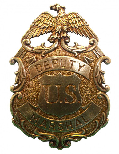 Replika Odznaka przedstawiciela US Marshal 8,8cm złota