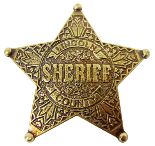 Replika gwiazdy szeryfa Lincoln Country 6,5cm