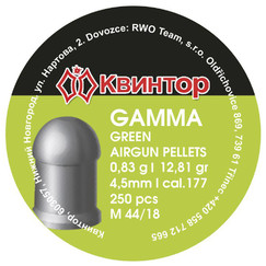 Śrut Diabolo Kvintor Gamma Green kal.4,5mm 250szt.