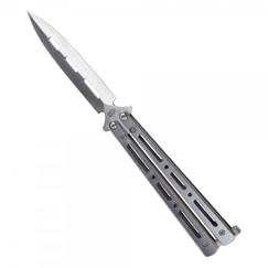 Nóż motylek SCK Spear silver