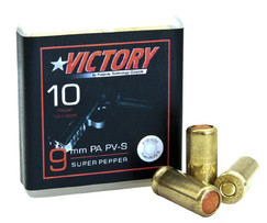 Amunicja gazowa PV-S 9mm pistolet 10szt. Supra Pepper Pobjeda Victory