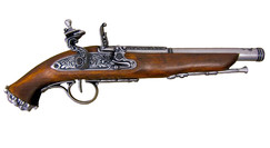 Replika pistoletu z XVIII wieku nikiel
