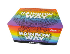 Wyrzutnia 100 strzałów / 25mm Rainbow Way