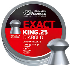Diabolo JSB Exact King 150szt. kal.6,35mm