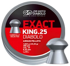 Diabolo JSB Exact King 350szt. kal.6,35mm